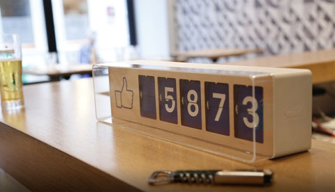 Startup cria contador f�sico de curtidas do Facebook